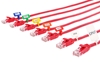 Picture of 4 Inch Red ID Cable Tie - Outside Flag - 100 Pack