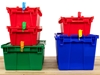 15 Inch Tamper Evident Tear Away Orange Plastic Seal Securing Boxes