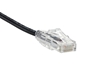 6 Inches Black Booted CAT6 Mini Ethernet Connector