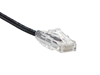 25 Feet Black Booted CAT6 Mini Ethernet Connector