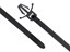 5 Inch UV Black Standard Winged Push Mount Cable Tie Head and Tail Ends