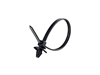 6 Inch UV Black Standard Winged Push Mount Cable Tie