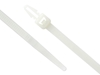 8 Inch Natural Standard Push Mount Cable Tie Head and Tail Ends