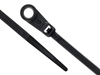 6 Inch Black Mount Head Cable Tie Head and Tail Ends