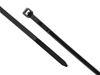 4 Inch Black Miniature Releasable Cable Tie Head and Tail Ends