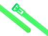 6 Inch Flourescent Green Standard Releasable Cable Tie Head and Tail Ends