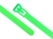 10 Inch Flourescent Green Standard Releasable Cable Tie Head and Tail Ends