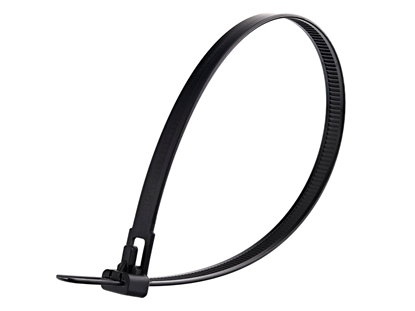 12 Inch Black Standard Releasable Cable Tie