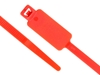 Inside Flag 10 Inch Red Standard ID Cable Tie Head and Tail of Tie
