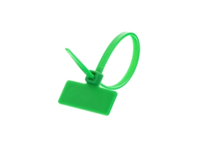 Outside Flag 4 Inch Green Miniature ID Cable Tie Loop