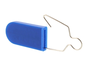 Blue Blank Plastic Padlock Security Seal with Metal Wire