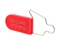 Red Plastic Padlock Security Seal with Metal Wire
