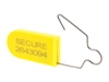 Yellow Plastic Padlock Security Seal with Metal Wire