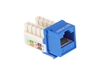 Picture of Blue, 90 Degree, 110 UTP, Qty 50 - CAT6 Keystone Jack Speed Termination