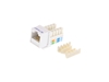 Picture of White, 90 Degree, 110 UTP, Qty 50 - CAT6 Keystone Jack Speed Termination