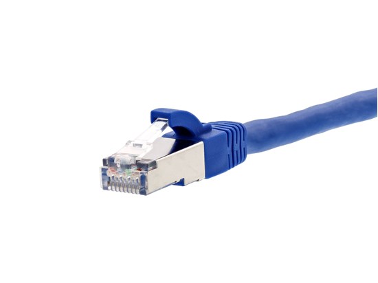 Picture of Blue Booted CAT6A Patch Cable - 50 ft