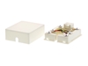 Picture of 6 Conductor Surface Mount Box - Screw Terminals, RJ12, White