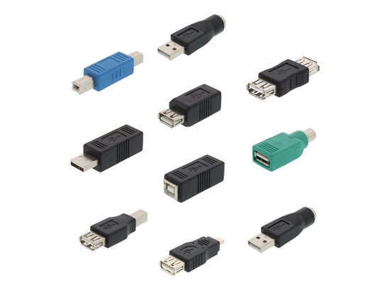 Picture of USB 2.0 Adapter Kit - 10 USB 2.0 Adapters and Couplers