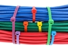 Yellow Cable Tie Blundles