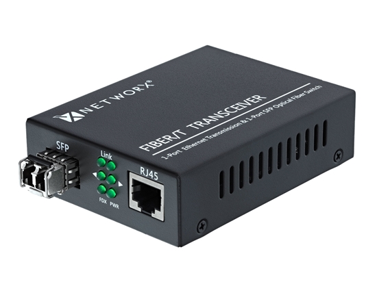 Picture of Gigabit Fiber Media Converter - UTP to 1000Base-LX - LC Multimode, 550m, 1300/1310nm