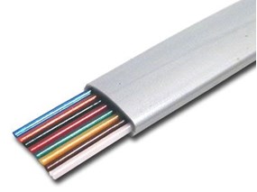 Picture of Silver Satin Modular Cable - 8 Conductor - 1000 FT