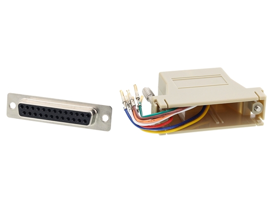 Picture of Modular Adapter Kit - DB25 Female to RJ45 - Beige