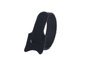 Picture of 6 Inch Black Hook and Loop Tie Wrap - 50 Pack