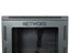 12U wall mount cabinet front door open